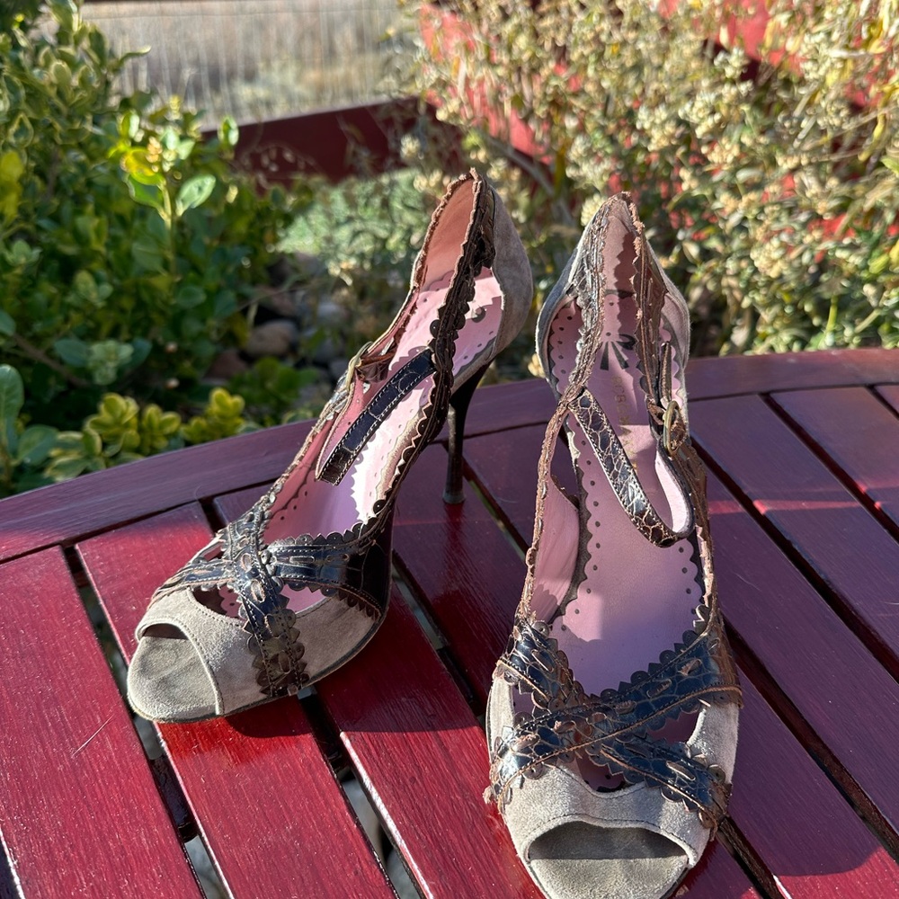 BCBG Purple and Brownish Women's Heels  7.5